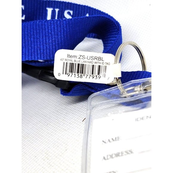 43" U.S Air Force ID Badge Detachable Lanyard Badge Holder Blue - Picture 5 of 11